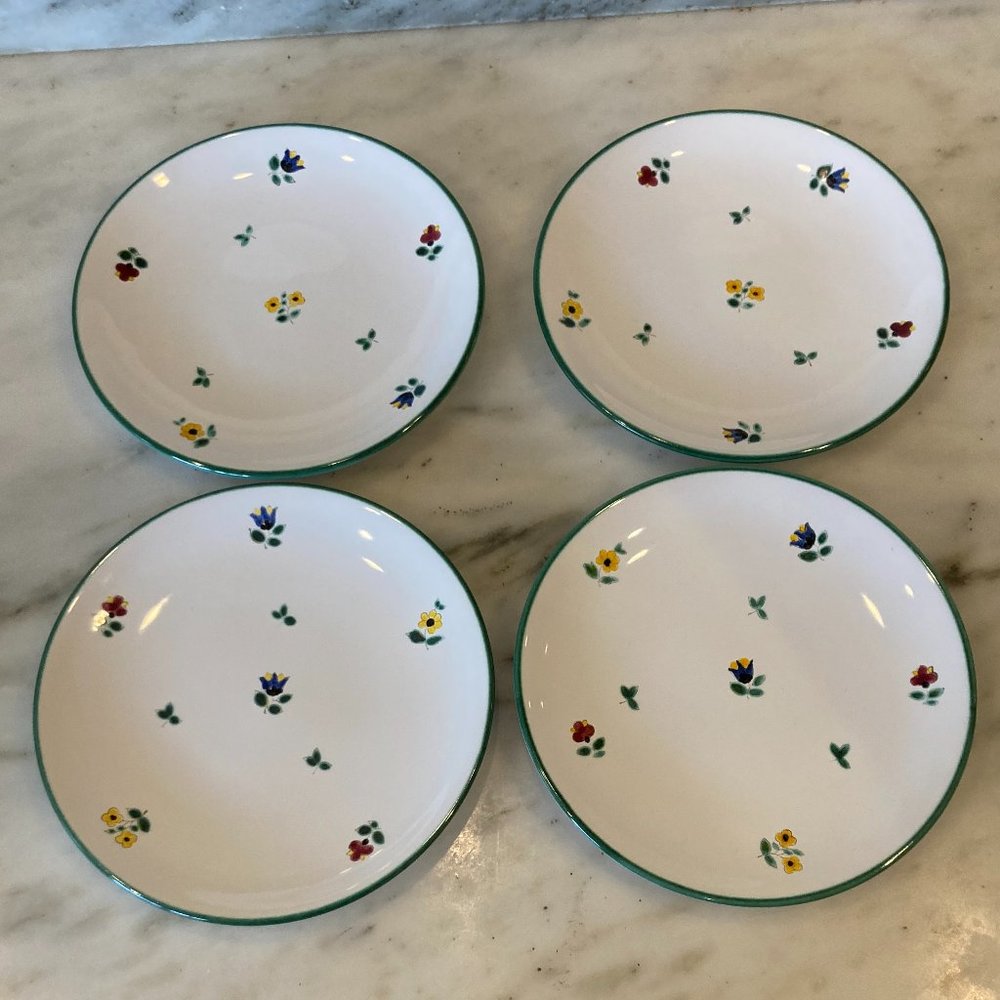 Gmundner dessert plate, set of 4, made in Austria